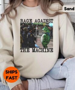 Rage Against The Machine Shirt, Portland Frog Protester Tshirt, Anti Ice Tee, Resist Sweatshirt