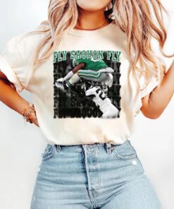 Fly Saquon Fly Shirt: Vintage Eagles Football Tee