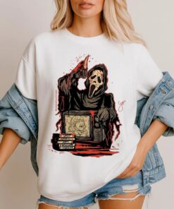 Retro Horror Night Shirt, Halloween Movie Tee, Spooky Halloween T-Shirt, Halloween Crewneck, Classic Horror Movie Top