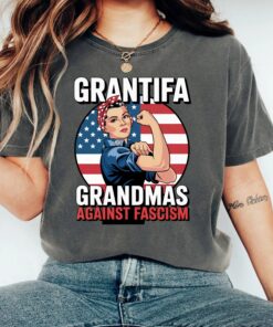 Grantifa Grandmas Against Fascism Antifa Shirt, Anti-Fascist Feminist Tshirt, Resist Hoodie, Equality Protest Sweatshirt, Retro Political Tee