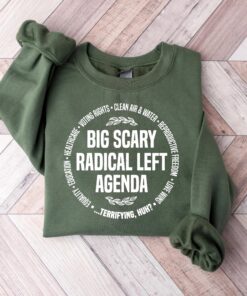 Radical Left Agenda Political Sweatshirt, Equality Justice Climate Rights Shirt, Funny Democrat Liberal Satire Hoodie, Activist Gift
