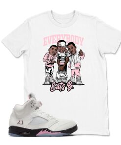 Shirt To Match Retro 5 Soft Pink AJ5, Everybody Sneaker Tees, AJ 5 35th Anniversary T-Shirt , Unisex Top Match Sneaker