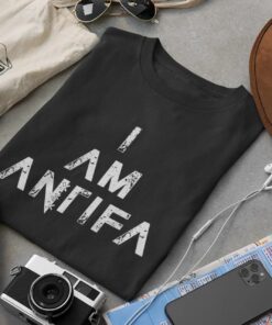 I AM ANTIFA Shirt, Protest Graphic T-Shirt, Activist Apparel Tee