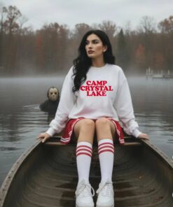Camp Crystal Lake Jason Shirt, Retro 80s Summer Camp T-Shirt, Slasher Final Girl Trend Unisex Sweatshirt