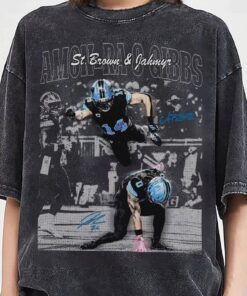 Amon-Ra St. Brown Jahmyr Gibbs Detroit Football T-Shirt, Amon-Ra St. Brown Game Day Tee, Football Shirt