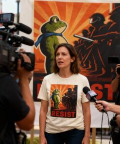 Portland Frog Protest Resist T-Shirt, Resist Tee, Protest Top. Protest Frog Shirt