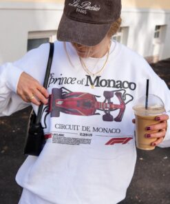 Prince of Monaco Charles Leclerc Hoodie, Vintage F1 Ferrari Sweatshirt, Leclerc Formula 1 T-Shirt, Gift for Charles Leclerc Fans