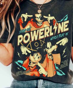 Retro Disney A Goofy Movie Powerline Stand Out World Tour T-Shirt, Disneyland Family Matching Tee, Magic Kingdom WDW Birthday 2025 Gift