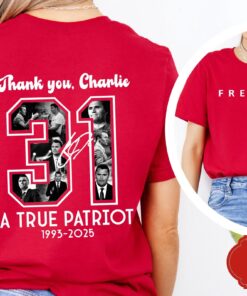 Freedom Charlie Kirk Memorial Shirt – Thank You Charlie 31 True Patriot 1993-2025 Tribute Tee USA Supporter T-Shirt