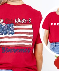 Red White and Blueberries Sweatshirt, Freedom USA Flag Shirt, Red White & Blueberries Charlie Kirk 1993-2025 Memorial Freedom Shirt