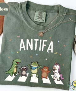 ANTIFA: Inflatable Costume Portland Frog shirt, Abolish ICE Anti Fascism Protest Tee