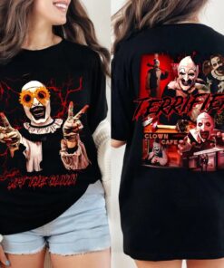 Terrifier Art The Clown Shirt, Clown Cafe Horror T-Shirt, Horror Movie Tee, Scary Clown Halloween Shirts, Art Of The Clown Top