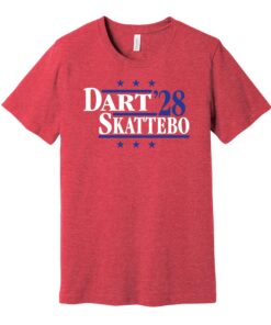 Dart & Skattebo '28 - Political Campaign Parody Tee - Football Legends For President Fan Shirt