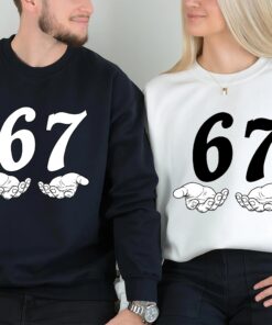 Six Seven 6 7 Meme Funny Hands Shirt, Viral Internet Meme Humor, Funny Generation Z, 67 Trend, Funny Social Media,Sports Gift shirt
