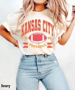 Kansas City Football Shirt, Trendy Kansas Football Fan Shirt, Gift For Her, Popular Kansas City Fan Tee, Kansas Game Day Tee