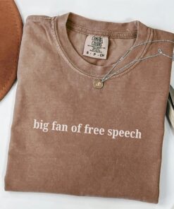 Big Fan Of Free Speech Shirt, First Amendment T-Shirt, Anti Fascism Tee, Free Press Top, Protect Free Speech Shirts