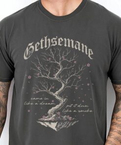 Dark Botanical Graphic T-Shirt, Gothic Cherry Blossom Shirt, Unisex Tee, Rock Clothing, Gothic Fashion, Gift