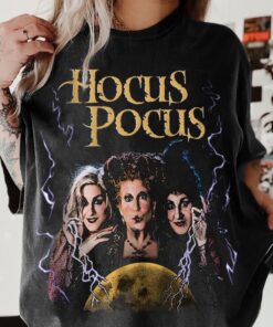 Hocus Pocus Sanderson Sisters Retro T-Shirt, I Put A Spell On You Trending Unisex Tee, Disneyland Vacation Trip Gift 2025