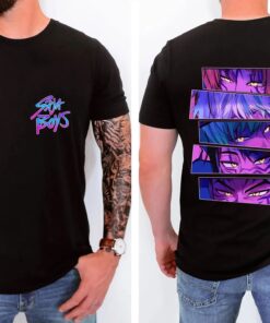 Saja Boys 2 Slide Youth Toddler Shirt, Saja Boys Boy Band Shirt, Kpop Demon Inspired Movie T-Shirt, Demon Hunters Merch, Kpop Tee, Boy Group