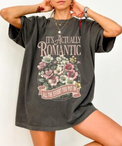 Actually Romantic T-Shirt, Swift Graphic Tee, TS Inspired Shirt, TLOASG Merch, Gift For Teen Girl Taylor Fan, Concert Shirt For Swift Fan Apparel