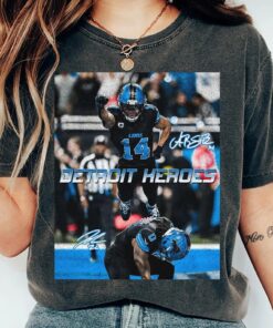 Amon Ra St.Brown Jahmyr Gibbs Celebration T-Shirt, Detroit Football Merch, Fan Gifts, Amon Ra St.Brown Shirt, Jahmyr Gibbs Tee
