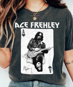 Vintage 90s Ace Frehley T-Shirt, Ace Of Hearts Playing Card Shirt, Rock Legend Memorial Gift