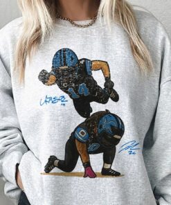 Jahmyr Gibbs Amon Ra St Brown Touchdown Detroit Football Fan T-Shirt, Detroit Football Merch, Fan Gifts, Amon Ra St.Brown Shirt