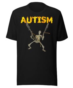 Greta Thunberg Autism Skeleton Shirt, Autism Skeleton Meme Top, Flaming Autism Tee, Chaos Energy T-Shirt