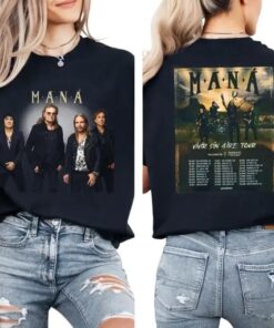 Maná Band Tour Us 2025 Graphic Tee – Vintage Rock T-Shirt for Music Lovers Oversized Unisex Concert Shirt