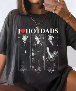 I Love Hot Dads Unisex T-Shirt, 3 Brother Living The Dream Tee, 20th Anniversary Tour 2025, Living The Dream Tour 2025 Tee