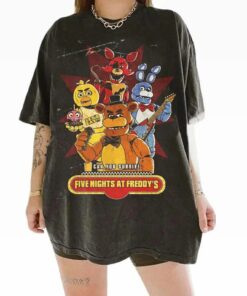 Five Nights at Freddy's Vintage Tee, Horror Game Shirt, Retro Unisex Clothing
