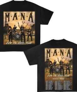 Mana Band Tour 2025 T-Shirt, Maná Vivir Sin Aire Tour 2025 T-Shirt, Latin Rock Mana Shirt, Maná Fan Gift, Mana Merch, Graphic Mana Tee