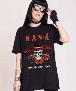 Maná Band Vivir Sin Aire Tour 2025 T-Shirt, Latin Rock Mana Shirt, Maná Fan Gift, Mana Merch