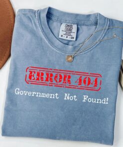 Currently Shut Down Sweatshirt, Funny Error 404 Government Not Found Pullover, Political Humor Shirt, USA Shutdown Meme Crewneck