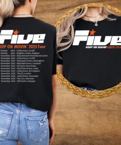 Keep on Movin 2025 Tour Tshirt, Five Boy Concert T shirt, Everybody Get up Five Boy Keep on Movin Concert Tshirt, Concert lover T shirt
