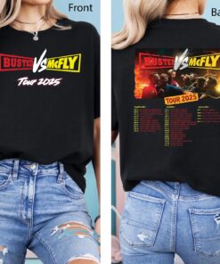 Busted Vs McFly Tour Tshirt, Music Concert Tshirt, Team Tour 2025 Shirt, Team McFly Shirt, Concert Announced Top, McFly Band Shirt