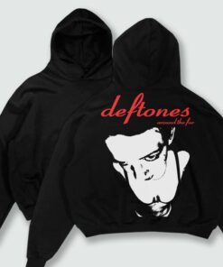 Deftones Hoodie, Around The Fur Hoodie, Deftones Fan 90's Fashion, Y2k Album Cover Music, Long Sleeve Hoodie Classic Cotton