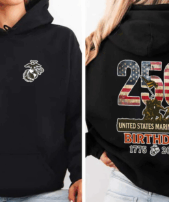 USMC 250th Birthday Shirt, United States Marine Corps Anniversary T-Shirt, Marines 250 Years Sweatshirt