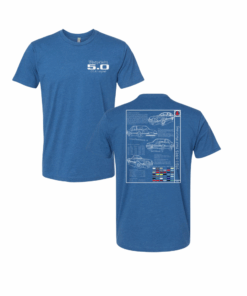 Blueprint Of A Legend 5.0 Foxbody 1987-1993 Mustang Premium T-Shirt