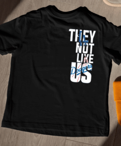 They Not Like Us LA Baseball T-Shirt, LA Baseball Fan, World Series Champions, Baseball Team, Sports Fan Gift, MLB Los Angeles Dodgers Shirt
