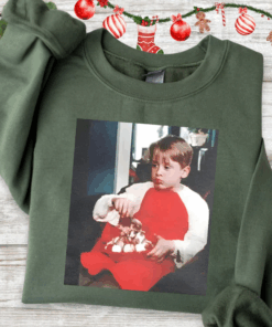 Christmas Home Alone Vintage Graphic Shirt, Kevin T-Shirt, Funny Christmas Sweatshirt, McCallister Hoodie, Christmas Gift Xmas Movie Tee