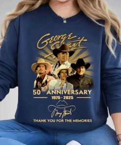 George Strait 50th Anniversary 1975–2025 Shirt, Country Music Legend Tee