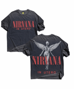 Vintage Nirvana In Utero T-Shirt, 90s Grunge Rock Band Tee
