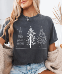 Subtle Fuck Trump Doodle Christmas Tree T-Shirt