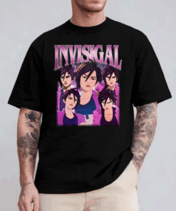 Invisigal Bootleg Vintage Unisex T-Shirt, Merch Dispatch Game Shirt, Game Top, Clothing Unisex Tee, Y2k Tee, Gaming Apparel