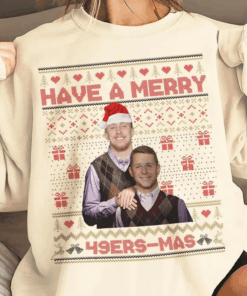 Brock Purdy George Kittle San Francisco Football Shirt, Vintage 90s Bootleg Christmas Sweatshirt, Have a Merry Xmas Hoodie