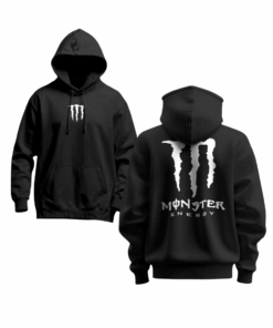Monster Energy | Streetwear Graphic Sweater | Unisex Black Pullover | Gaming Hoodie | Gift for | Festival Clothing