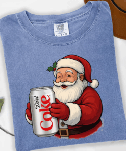 Christmas Diet Coke Santa Shirt, Diet Coke Santa Sweater, Funny Christmas Santa Coke T-Shirt, Coke Lover Hoodie
