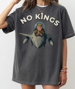 No Kings In America Shirt, King Trump AI Jet , Protest Democracy Tee, Anti-MAGA T Shirt, Patriotic Political Tee, American Democracy Shirt