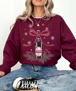 Christmas Dr Pepper Bow Fleece Sweatshirt Maroon, Youth Sweatshirt, Dr Pepper Sweatshirt, Soda Lover Sweatshirt, Gift for Her, Girl Outfit
